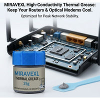 MIRAVEXL 25g Thermal Grease Kit with Applicator, 4.15W/m·K High Conductivity Paste for Router, Modem, CPU & Electronic Devices
