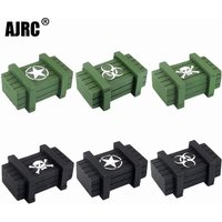 Ajrc Rc Crawler Car 1/10 Decorative Accessories Axle Box Wooden Box For Axial Scx10 D90 Rgt Yikong Redcat Traxxas Trx4 Trx6 Part