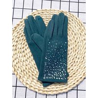 AliExpress LAOVCE Winter Fashion Diamonds Gloves Women Vintage Elegant Touch Screen Cycling Drive Thickened Windproof Keep Warm Mittens