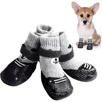 Dog Socks Waterproof Shoes Breathable Socks for Dogs Cats Socks Non-Slip Soles Adjustable Small Dog Paw for Indoor Outdoor