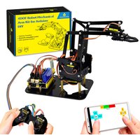 Keyestudio STEM 4DOF Robot Arm Kit Mechanical Arm Claw Kit PS2 Control For Arduino Robot Arm Kit DIY Programming Robot