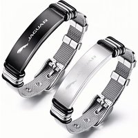 Fashion Stainless Steel Jaguar Emblem Bracelet Women Men Gifts Adjustable For Jaguar XF XJ XE S-Type F-Type X-Type F-Pace I-Pace