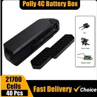 Polly 4C Battery Box ChamRider Electric Bike Battery Case 36V 48V Ebike Downtube Box 21700 Cells Battry Assembly Kit