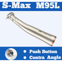 NSK Contra Angle Handpiece Ti-Max M95L Push Button 1:5 Increasing Dental Inner Water Quattro Spray Red Ring Standard/mini Head