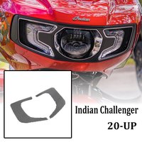 Black Mesh Vent Screen Batwing Accent Grill | Motorcycle Fairing Upgrade for Indian Challenger 20-24