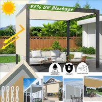 5M/4M/3M/2M Pergola Waterproof Cover Outdoor Garden Patio Carport UV Block Party Canopy Pool Camp Awning Shelter Sun Shade Sail