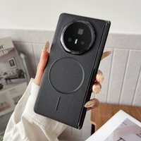 Luxury Business Sle PU Leather Hinge Magnetic Phone Case for Huawei Honor Magic V5 V3 Wireless Charging Protect Hinge Back Cover