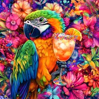 Evershine 5D Diamond Painting Parrot Embroidery Animal Full Square Picture Rhinestones Mosaic Flower New Arrival Home Decor