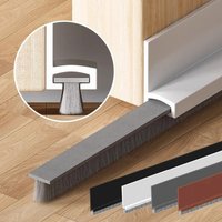 1pc 1m/39.37in Draft Stops Door Seal with Noise Reduce Door Brush Breeze Sweep Blocker Proof Insect Sound Dust Proof Strips