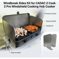 Windshield Side Panels for CADAC 2 Cook 2 Pro Camping Stove Wind Guard Outdoor Cooking Wind Deflector Set