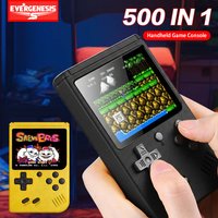 Cute Color Portable Mini Plus Handheld Video Game Console 3.0 Inch Color LCD Kids Color Game Player Built in 500 Games