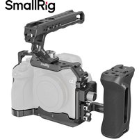 SmallRig Camera Cage Handle Grip 1/4" Expansion Holes Cold Shoe for Sony A7RV A7RIV A7IV A7SIII A1 3667 3668 3669