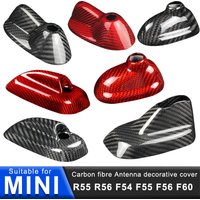 Car Antenna Cover Carbon Fibre Sticker For BMW MINI ONE COOPER S JCW R55 R56 F54 F55 F56 F60 Exterior Modification Accessories