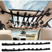 Car Fishing Rod Holder 7 Rod Capacity, Adjustable 33.5-66.9 Inch Heavy Duty Vehicle Rod Carrier for SUV/Wagons/Van/Jeep/Truck