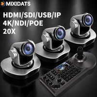 Video Conference Camera Kit 4K PTZ Camera 20X Zoom NDI SDI HDMI IP USB Church live broadcast NDI PTZ camera Controller 1-8pcs