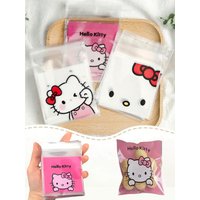 100Pcs Hello Self Kitty Sealing Bags Perfect For Gifts Candy Jewelry Party Favors Durable Pvc Cartoon Storage Pouches
