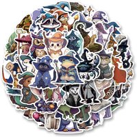 AliExpress NONE 50pcs Animal Wizard Graffiti Stickers, Aesthetics Stickers Water Bottle,Skateboard,Decals Party Supply Bicycle Stickers