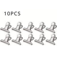 10p Powerful Metal Clip Stationery Office Supplies Household Folder Fixing Small Book Clip Extra Large Sketch Board Drawing Clip
