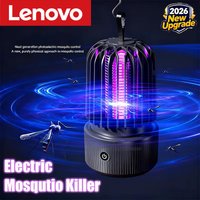Lenovo Mosquito Killer Lamp Blue UV Light Attract Electric Shock 2-in-1 Bug Zapper 1200mAh Rechargeable For Patio Travel New