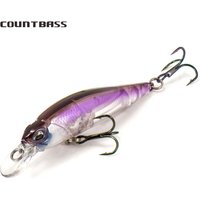 COUNTBASS Minnow 63mm 5g (2.48'' 0.18oz) Slow Sinking Shad Fishing Plastic Wobbler Perch Leurre Angler’s Lure