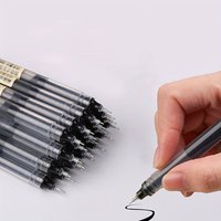12pcs Quick-Dry Gel Pens, Fine Point 0. 05mm, Black Ink - Needle Tip Liquid Gel Pens for School, Office & Precise Writing