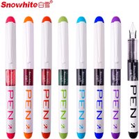 Smooth Quick-Drying EF Pointed Fountain Pen for Office And School Supplies Straight Liquid Color Drawing And Writing