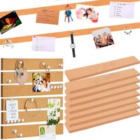 30cm Cork Strips Board Self Adhesive Bulletin Cork Board for Wall Home School Class Office for Paste Notes Photos Schedules