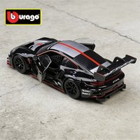 Bburago 1:24 Porsche 911 GT3 R Model Sportowego Auta Wyścigowego z Odlewu Stopu Metalu, Model Pojazdu Wyścigowego na Torze, Wysoka Symulacja, Zabawka dla Dzieci, Prezent