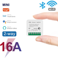 2 Way Control Tuya Mini 16A WiFi Switch Smart Life App Smart Home Automation Module Interruptor Work for Alexa Google Home