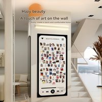 Media Player Felt Message Board Home Office Schedules Display Board Self-adhesive Wall Sticker Decorative Pin Board