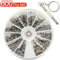 Clock and watch glasses repair screw box, household repair tools, frameless sunglasses, temple of glasses
