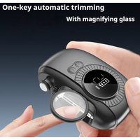 2 IN 1 Electric Nail Clipper Cutter with LED Light Magnifying Glass Automatic Nail for Baby Adult Mini Manicure Tools Nail Care