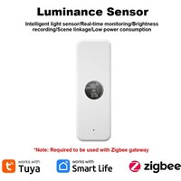 Tuya ZigBee Illumination Brightness Detector Light Sensor Luminance Sensor Home Automation with Smart Life Device Linkage