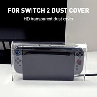 For Nintendo Switch 2 Dustproof Cover Transparent Acrylic Game Console Host Base Protective Storage Cover Accessories