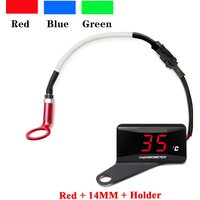 KAIUVE – Mini capteur numérique de température de culasse de moto, carré, rouge, jauge universelle pour NMAX125 XMAX250 300