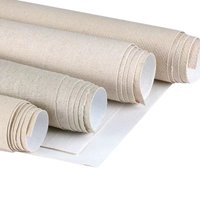100% Linen Blend Canvas Roll,5 Meters (16.4 Ft) Long,Blank Canvas For Painting,Acid-Free,Ideal For Oil,Acrylic,Art Projects