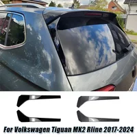 For VW Rear Window Side Wings Splitter Tiguan Spoiler Cover Canard Trim Sticker MK2 Rline 2017-2024 Car Accessories Tuning