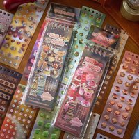 1book/32pcs Cute Cartoon Small Label Stickers Easy-to-Peel Designs Suitable DIY Handmade Album Scrapbooking Decorative Paper