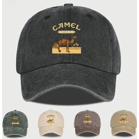 1-Piece Camel Print Baseball Cap Classic Minimalist Retro Style Breathable Soft Fabric Perfect for Work and Daily Wear Adjustabl image 4