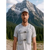 AliExpress NONE Reflective Reflective Running Vest Pack 4L 500ML Water Bottle Running Hydration Vest Breathable Waterproof