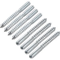 8/12Pcs Uxcell M6 M8 M10 Double Headed Hanger Bolt Bolt Self-Tapping Screw for Furniture