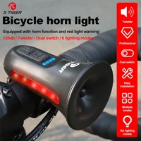 X-TIGER Electronic Bicycle Horn Warning Siren Bicycle Bell Outdoor Waterproof Battery Life of 6 hours for Road Mountain bikes