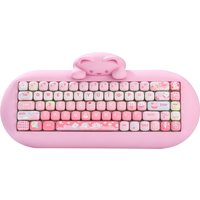 YUNZII Pink Ice Cream MOG Dye Sub PBT Keycaps, 138 Keys Custom Cute MOG Profile Keycap Set for Mechanical Gaming Keyboards