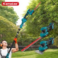 Kamolee 30cm 3In1 High Branch Electric Hedge Trimmer Cordless Lawn Mower Pruner Shears Garden Power Tools For 18V or 21V Battery