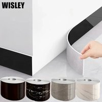 5M PVC Waterproof Waist Line Wood Marble Self Adhesive Skirting Line Wallpaper Living Room Decor Vinyl Border Wall Corner Stick