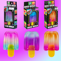 Needoh Nice Sicle Toy Cute Transparent Gradient Translucent Non Toxic Stretchable Anxiety Relief Sensory Party for Adults Gift