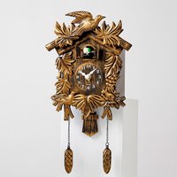 Vintage Cuckoo Wall Clock Hourly Chiming Plastic Cuckoo Clock Home Decor Kids Room Wall Clock