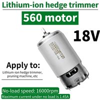 18V 560D Shaft Electric Hedge Trimmer Motor, Lithium Battery Gardening Tool, 560D Motor for Hedge Cutter