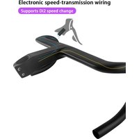 AliExpress Jimaiteam Integrated T800 Carbon Handlebar OD2 28.6/31.8mm Road Bicycle Drop Handle Bar Internal Routing Racing Bike Handlebars Di2 Matt