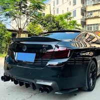 For BMW F10 F18 5 Series M5 2011-2016 2017 PSM Style Real Carbon Fiber ABS Gloss Black Car Rear Trunk Lid Spoiler Wing 530i 535i